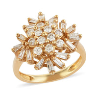 10K Yellow Gold Diamond (G-H, I3) Ring (Size 7.0) (4.75 g) 1.00 ctw