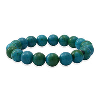 Chrysocolla Beaded Stretch Bracelet 100.00 ctw