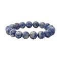 100 ctw Sodalite Beads Stretch Bracelet - Sticky add to cart bar