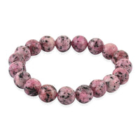 150 ctw Argentinian Rhodochrosite Beads Stretch Bracelet
