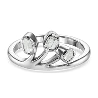 Diamond 0.50 ctw Ring in Platinum Over Sterling Silver (Size 10.0)