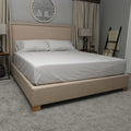100% Organic Cotton Percale HOMESTEAD Gray 300 TC Sheet Set - California King - Sticky add to cart bar
