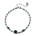 10.00 ctw Simulated Green and White Diamond Bracelet in Stainless Steel (7.50 In) - Sticky add to cart bar