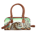 "SUKRITI 100% Genuine Leather Ladies Shoulder Bag (Theme: Leopard) Color: Dark Beige Size: 12(L)x5.5(H)x4(W) inches" - Sticky add to cart bar