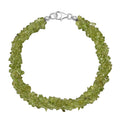 76.50 ctw Peridot Chips Bracelet in Platinum Over Sterling Silver (7.25 In) - Sticky add to cart bar