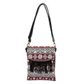 Beige and Santa Fe Pattern Crossbody Bag (8.5"x10.25") with Shoulder Strap - Sticky add to cart bar