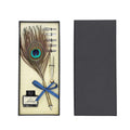 Antique Feather Pen Set (Peacock Feather Pen, Pen Holder, 5 Extra Nibs and 15ml Black Ink Bottle) - Sticky add to cart bar