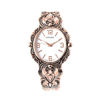 STRADA Japanese Movement Cuff Bracelet Watch in Goldtone (6.5-7.00 In)