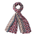Multi Color Lattice Pattern Cotton & Linen Scarf - Sticky add to cart bar