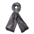 Gray Multi Cheetah Splicing Pattern Cotton & Linen Scarf (35""x70"") - Sticky add to cart bar