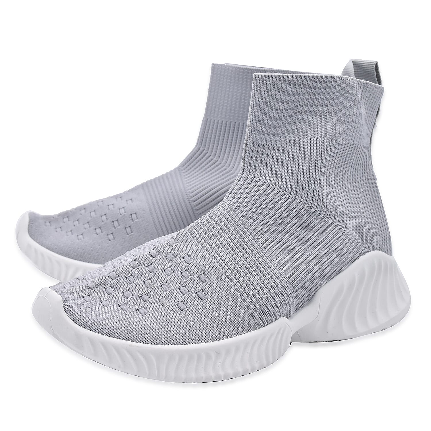 Gray Stretch Sock Boot - Size 5 (US)