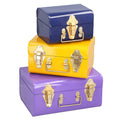 "Storage Trunk set of 3 with hammered top  Material - Iron with powder coating" - Sticky add to cart bar