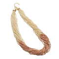 Ivory Glass Seed Beaded Necklace - Sticky add to cart bar