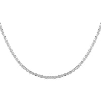 Italian Diamond Cut Sparkle Chain 20 Inches in Sterling Silver 3.80 Grams