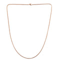 Italian 130 Gauge Franco Necklace 20 Inches in 14K Rose Gold Over Sterling Silver 6.10 Grams - Sticky add to cart bar