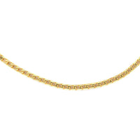 Italian 180 Gauge Franco Chain in 14K Yellow Gold Over Sterling Silver 10.10 Grams 20 Inches