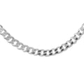 Italian Straight Flat Curb Necklace 20 Inches in Sterling Silver 9.20 Grams - Sticky add to cart bar