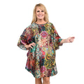 JOVIE Multi Color Mosaic Tile Print Kaftan (43"x35") - Sticky add to cart bar