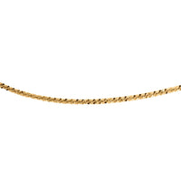Maestro Gold Collection Italian Criss Cross Necklace 18 Inches in 14K Yellow Gold 2 Grams