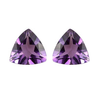 Mashamba Amethyst Set of 2 (Trl 7 mm) 1.96 ctw Loose Gemstone