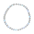Simulated Multi Color Mystic Topaz Bead Necklace Silvertone| Bead Jewelry For Women| Unique Gifts For Women| Women's Necklace With Magnetic Clasp 20 Inches - Sticky add to cart bar