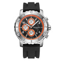 GAMAGES OF LONDON Limited Edition Hand Assembled Innovator Automatic Movement Silicone Strap Watch in Orange (45mm) FREE GIFT PEN - Sticky add to cart bar