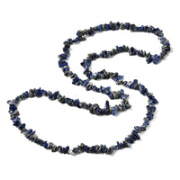 Lapis Lazuli Chips Endless Necklace 34 Inches 347.00 ctw