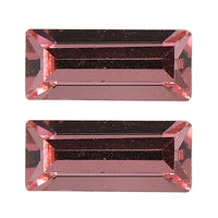 Light Rose Crystal Set of 2 (Bgt 7x3 mm) 0.81 ctw