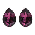 Foilback Amethyst Crystal Set of 2 (Pear 6x4 mm) 0.67 ctw | Loose Gem | Loose Gemstones | Loose Stones | Jewelry Stones - Sticky add to cart bar