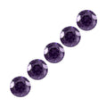 Simulated Amethyst Diamond Set of 5 (Rnd 4.5 mm) 3.06 ctw - Sticky add to cart bar