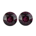 Foilback Amethyst Crystal Set of 2 (Rnd 6 mm) 1.44 ctw Loose gemstone - Sticky add to cart bar