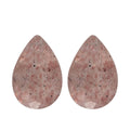 Cherry Quartz Set of 2 (Pear 6x4 mm) 0.64 ctw - Sticky add to cart bar
