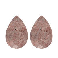 Cherry Quartz Set of 2 (Pear 6x4 mm) 0.64 ctw