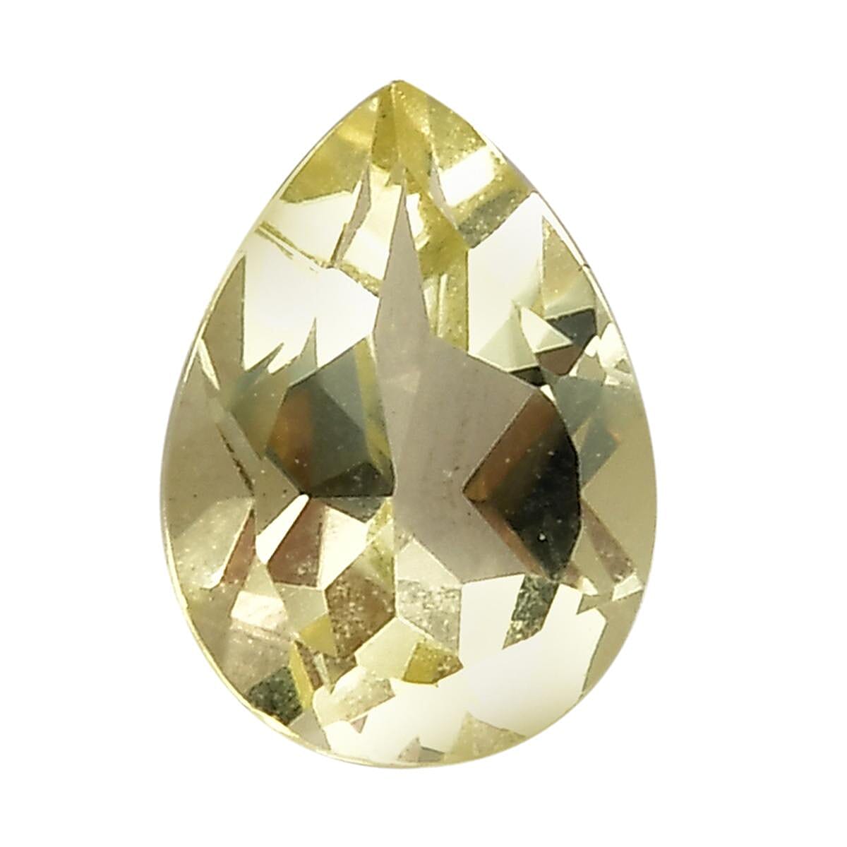 Green Gold Quartz (Pear 7x5 mm) 0.52 ctw