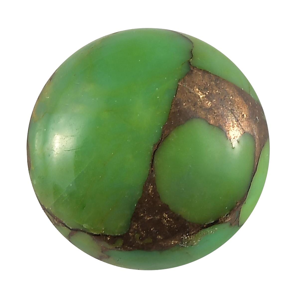 AA Mojave Green Turquoise (Rnd 10 mm) 3.28 ctw
