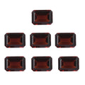 AAA Imperial Fire Garnet Set of 7 (Oct 7x5 mm) 8.50 ctw Loose gemstone (Del. in 7-10 Days) - Sticky add to cart bar