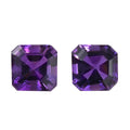 AA African Amethyst Set of 2 (Oct 7x7 mm) 3.03 ctw Loose Gemstone - Sticky add to cart bar