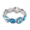 Purple Glass Bracelet in Silvertone (7.00 In) - Sticky add to cart bar