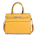 Black Texture Inspired Pattern Genuine Leather Convertible Satchel Bag - Sticky add to cart bar