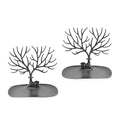Set of 2 Black Deer Design Jewelry Stand - Sticky add to cart bar