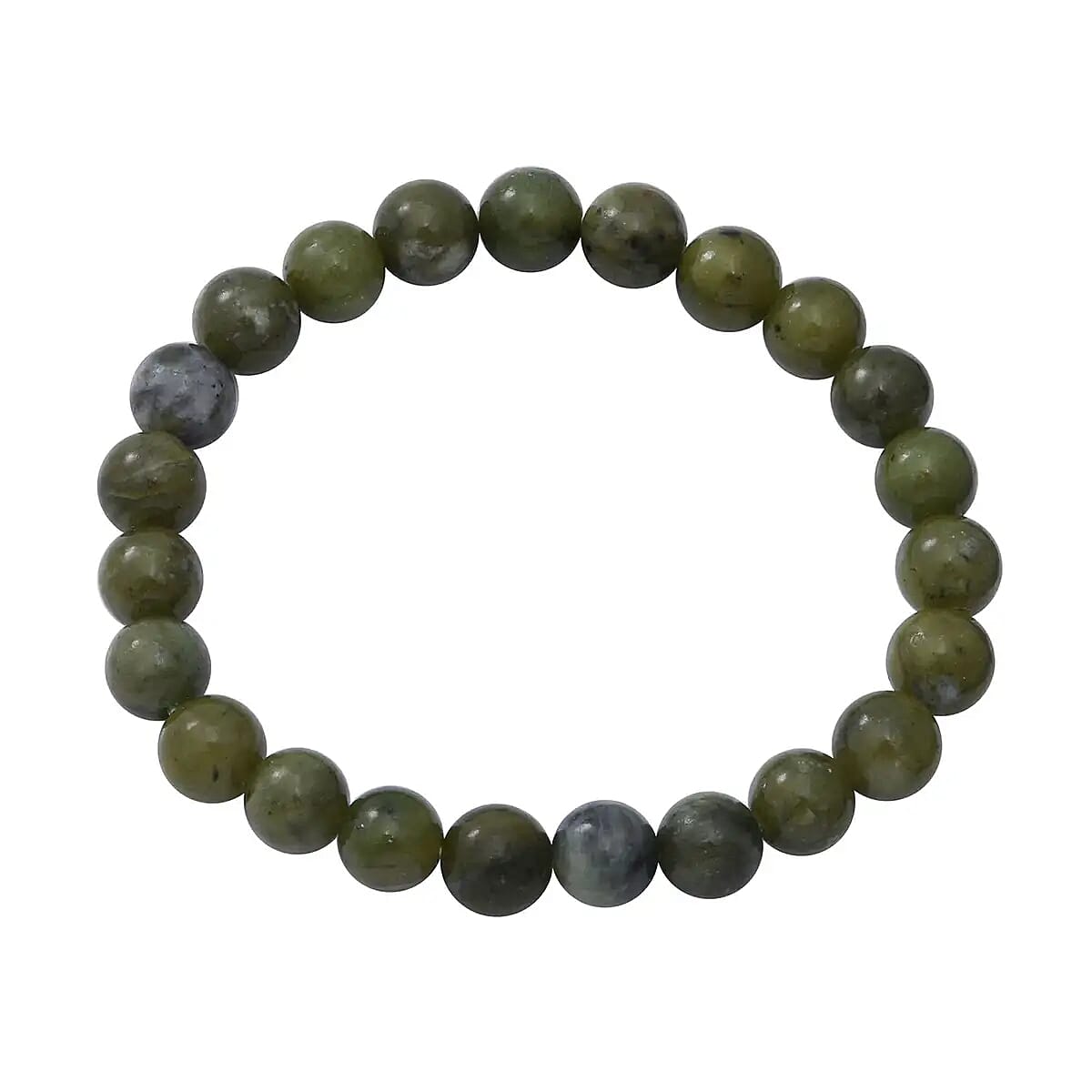 80.00 ctw Connemara Marble Beads Stretch Bracelet