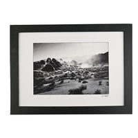 Black and White Horses In The Desert 14x18 framed Print