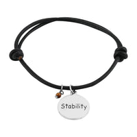 Leather Cord Adjustable Bracelet with Dragonfly Charm in Rhodium Over Sterling Silver