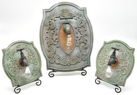 PLAQUE,WALL,FAUCET,SET OF 3 ONE 13IN,TWO 8 IN,W/STANDS