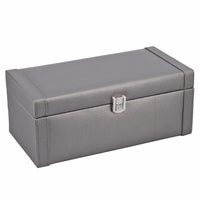 "PU Jewelry Boxes with multiple storage options Colour : Beige Size : 25(L)x13(W)x10(H) CM"