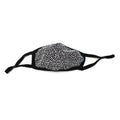 Black with Sparkling Crystal Aurora Borealis 2 Ply Fashion Mask (Non-Returnable) - Sticky add to cart bar