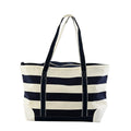 CHICAGO CLOSEOUT Canvas Beach Boat Large Tote Bag  – Blue - Sticky add to cart bar