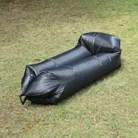 Air Sofa with Drawstring Bag -Black (70.86"x24.8"x34.64")