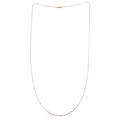 Italian Oval Daisy Chain 36 Inches in 14K Rose Gold  Over Sterling Silver 3.20 Grams - Sticky add to cart bar