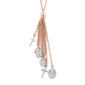 Rosary Tassels and Cross Charm Layered Necklace (16 Inches) in 14K YG Over Sterling Silver (6.2 g) - Sticky add to cart bar
